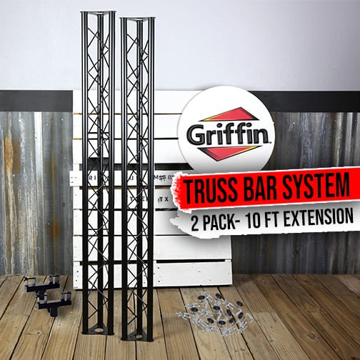 GRIFFIN - Triangle Truss Light Kit DJ Booth Trussing Stage C Clamp Mounts System