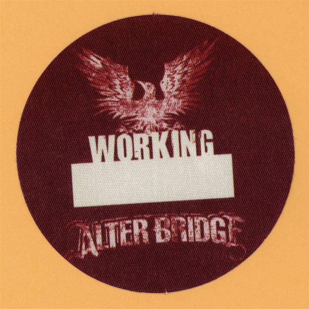Alter Bridge 2007 Blackbird Concert Tour WORKING Backstage Pass - Creed