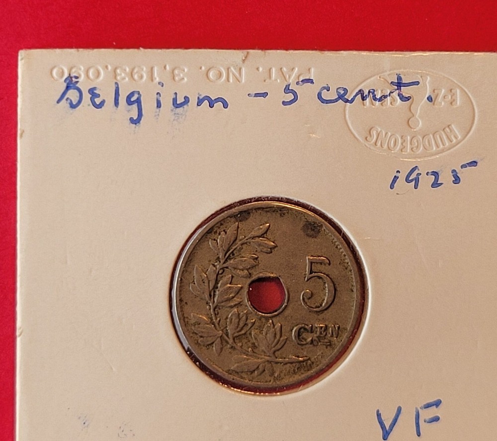 1925 Belgian Congo 5 Cent Lot HISTORIC!  B05