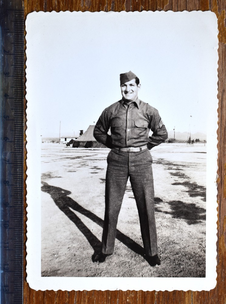 American army sergeant photograph, c. 1940s-1950s