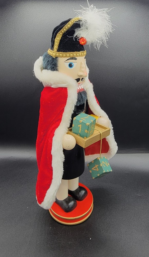 German Style Christmas Advent Calendar Nutcracker Countdown Holiday 15"