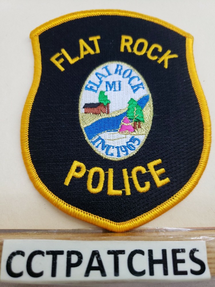 FLAT ROCK, MICHIGAN POLICE SHOULDER PATCH MI