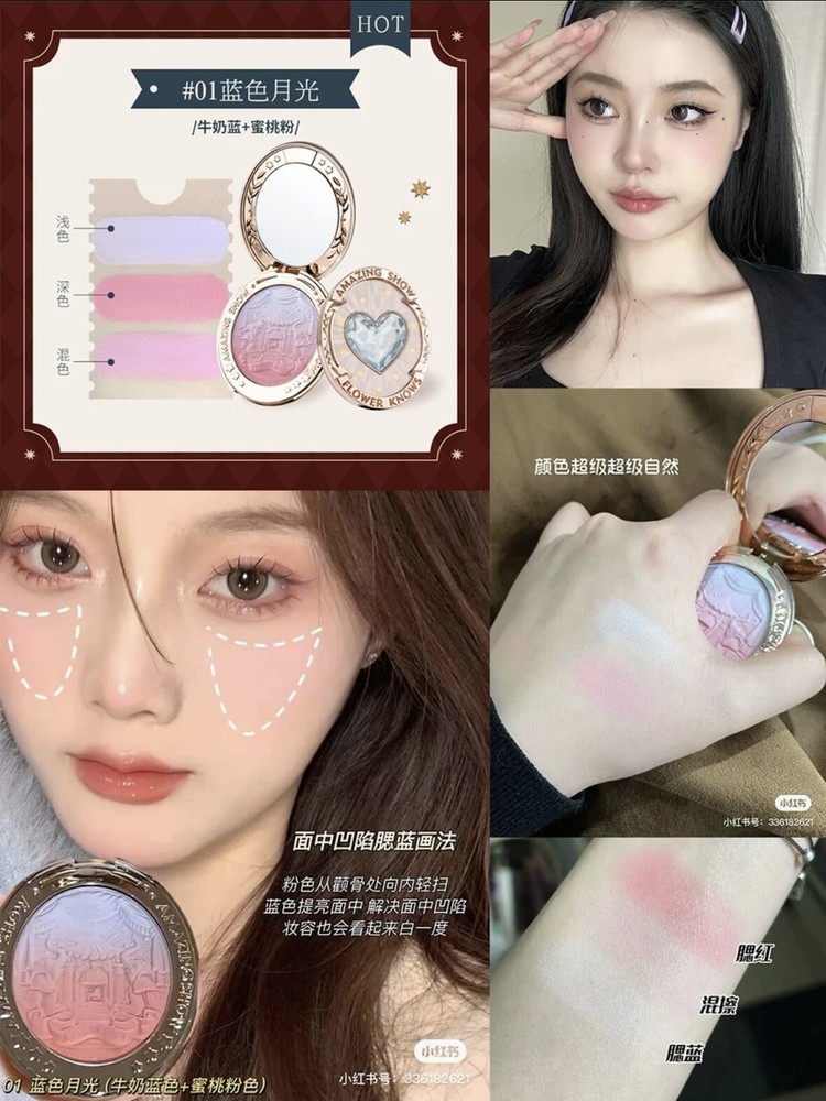 Flower Knows Circus Gradient Embossed Blush NEW IN BOX
