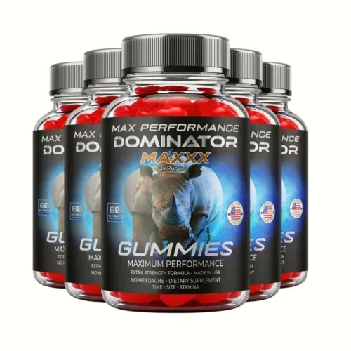 5-Pack Dominator Maxxx Gummies, Dominator Max Performance Gummies - 300 Gummies