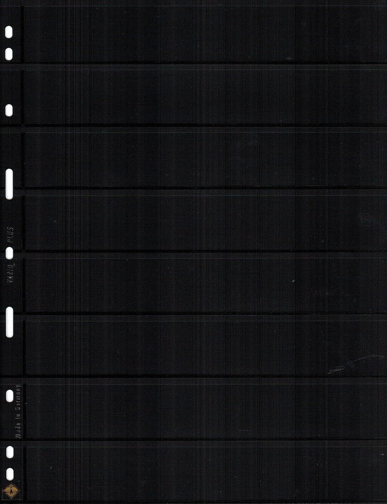 10 Vario 8S PLUS Pocket Double Sided Pages for Stamp & Ticket Collecting 8 Rows