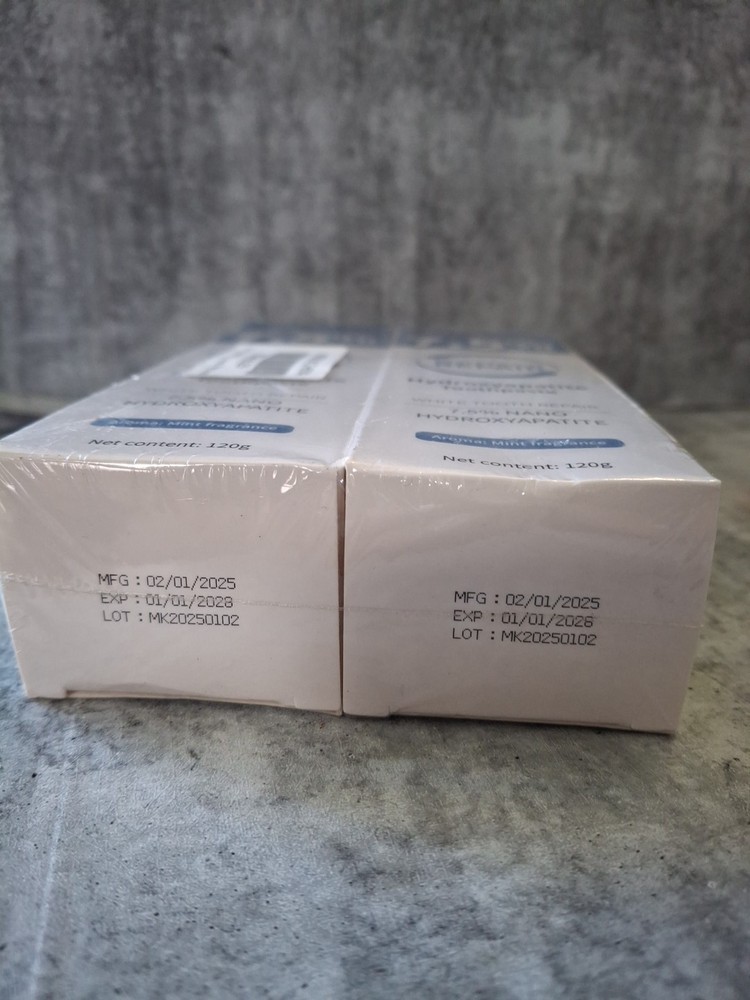 7.5% Hydroxyapatite Toothpaste Remove Stains For Sensitive Teeth Exp 1/28 2 Pack