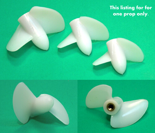 Nylon Marine Boat Prop with Brass Insert 30mm Dia 4x.7 thread