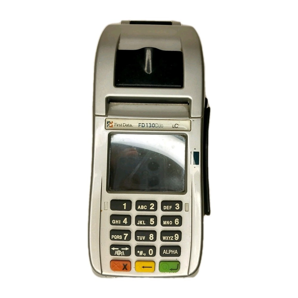 First Data FD150 Credit Card Terminal EMV CTLS No Cables Untested POS Reader