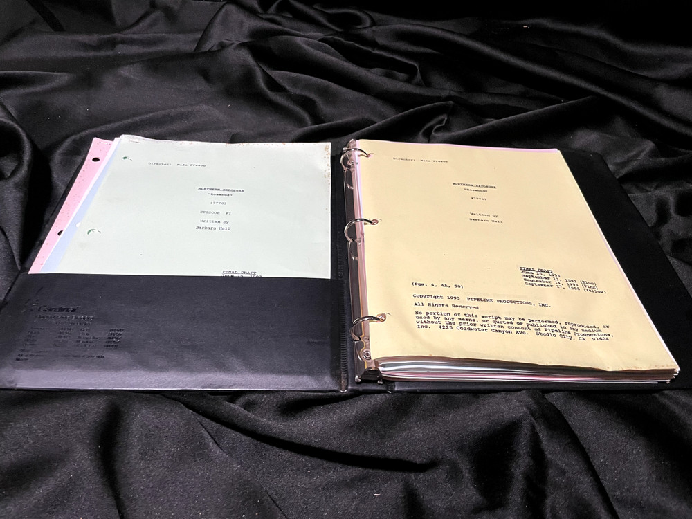 Northern Exposure Script with Cast Polaroids - Rosebud