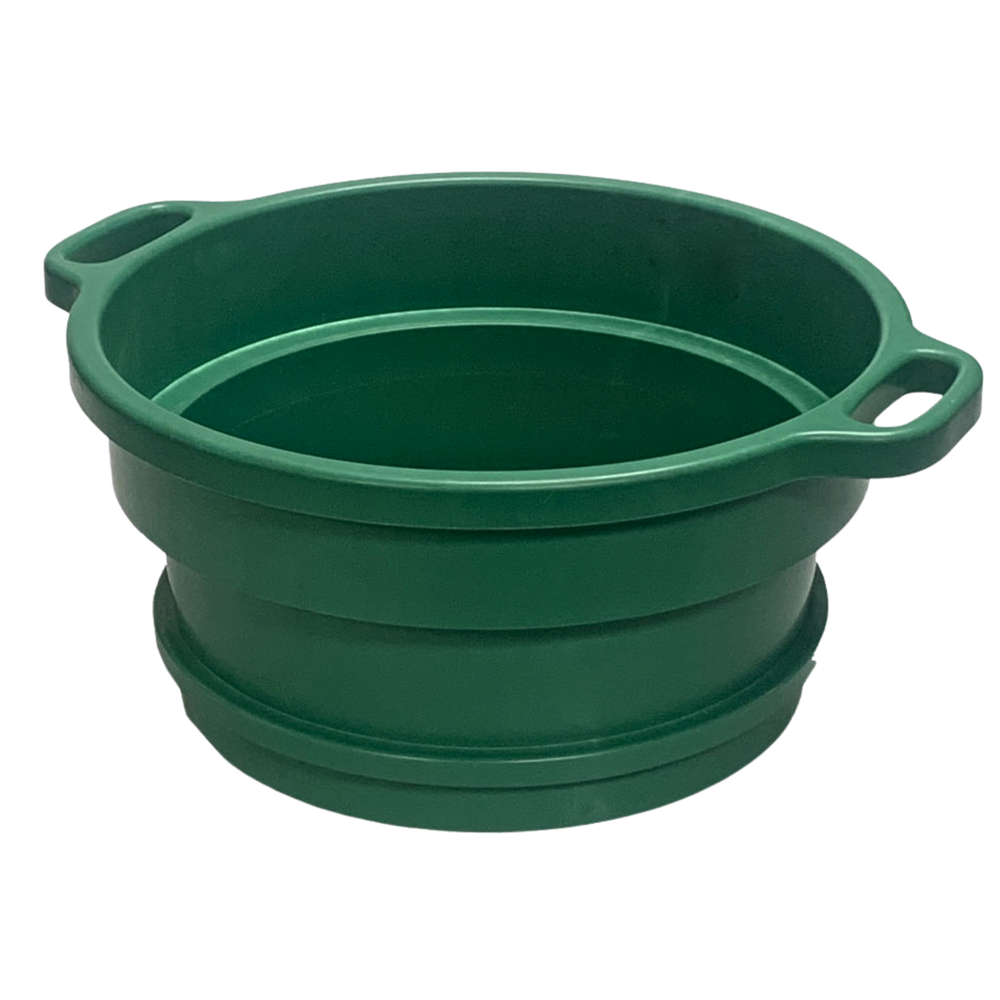 1/2" Mesh Classifier | 6" Deep | Green Plastic Screen With Handle | Stackable