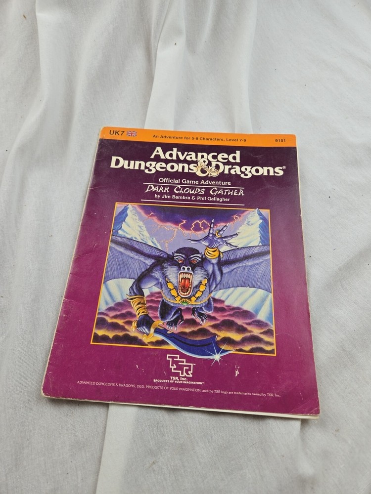 AD&D TSR Adventure Module “Dark Clouds Gather”