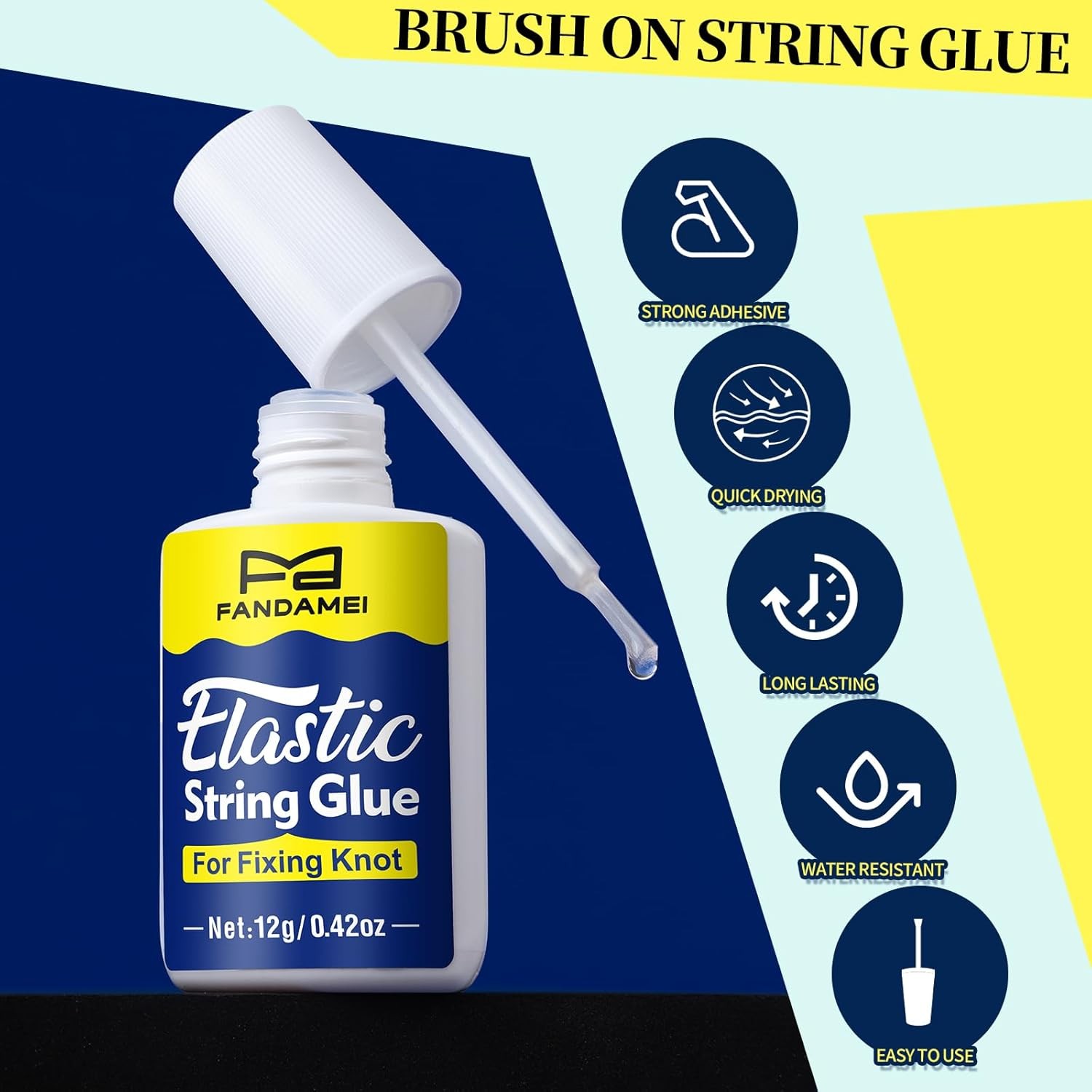 Elastic String Kit 1mm & 0.8mm – with Glue & Needles for Jewelry & Bracelets