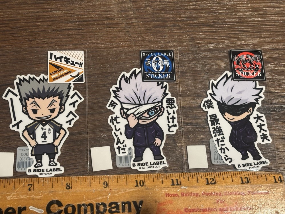 B Side Label 5 sticker Lot NWT Anime