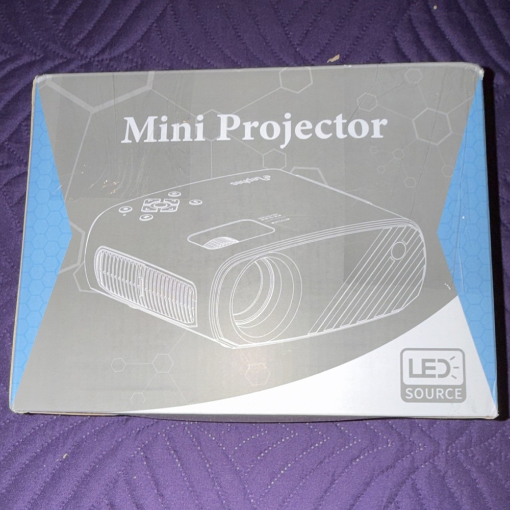 Elephas Mini Projector LED Portable Desktop Black HDMI AV