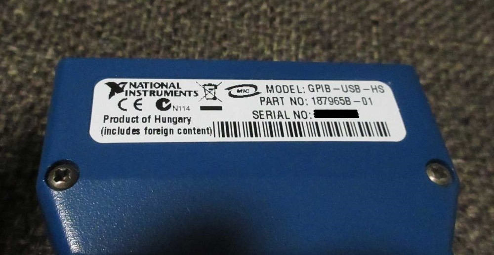 National Instruments GPIB-USB-HS Interface - Free Shipping!