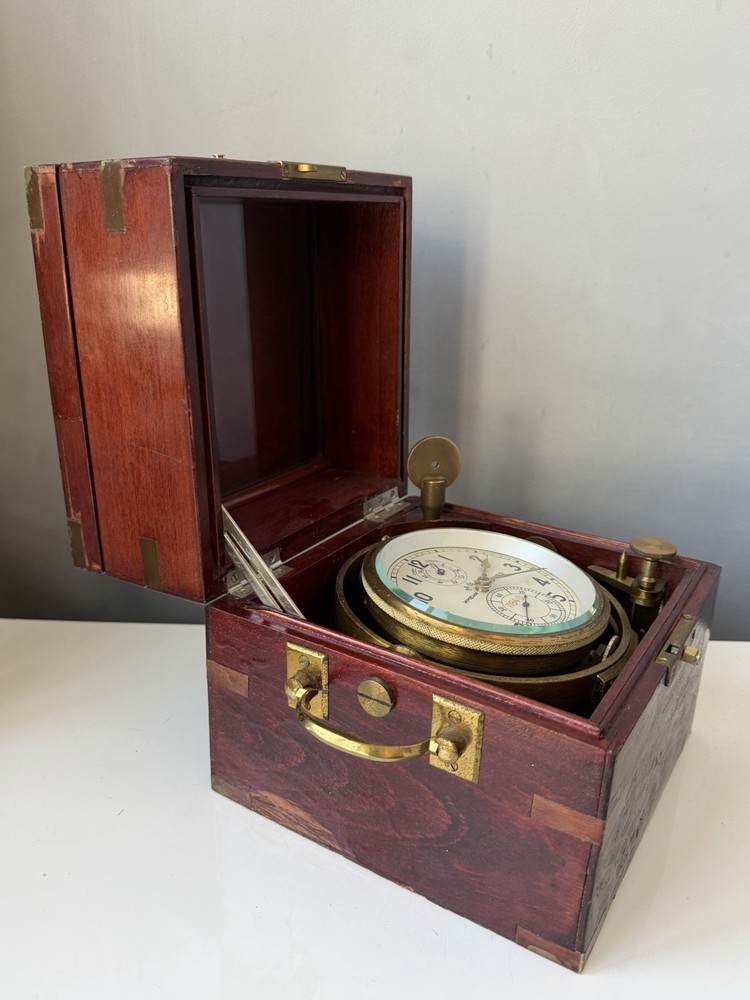 Soviet Marine Ship Chronometer Kirova USSR Navy Deck Clock Serviced