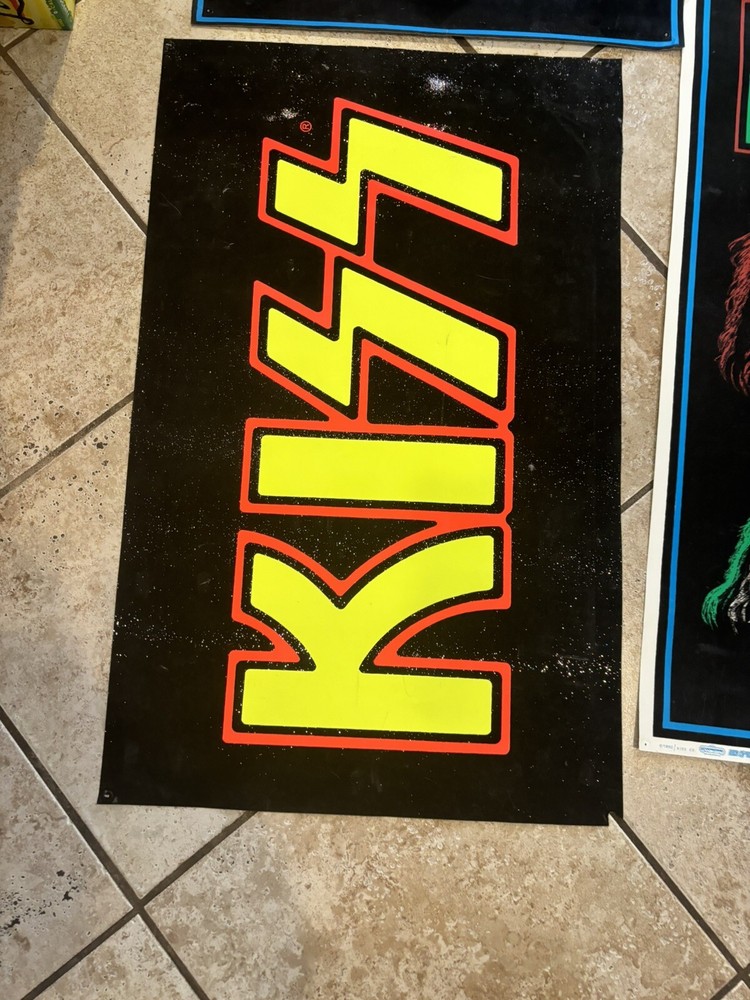 Kiss blacklight posters