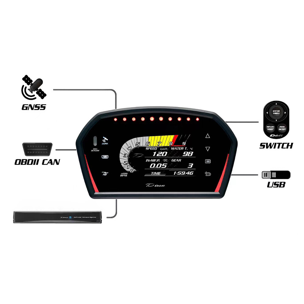 Universal Speedometer Tachometer LCD Digital Instrument Cluster