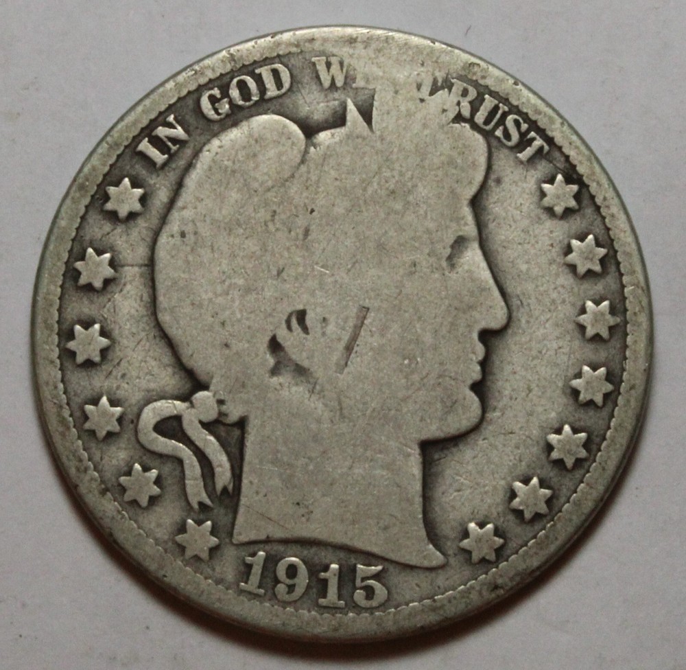 1915 Barber Half Dollar DU129