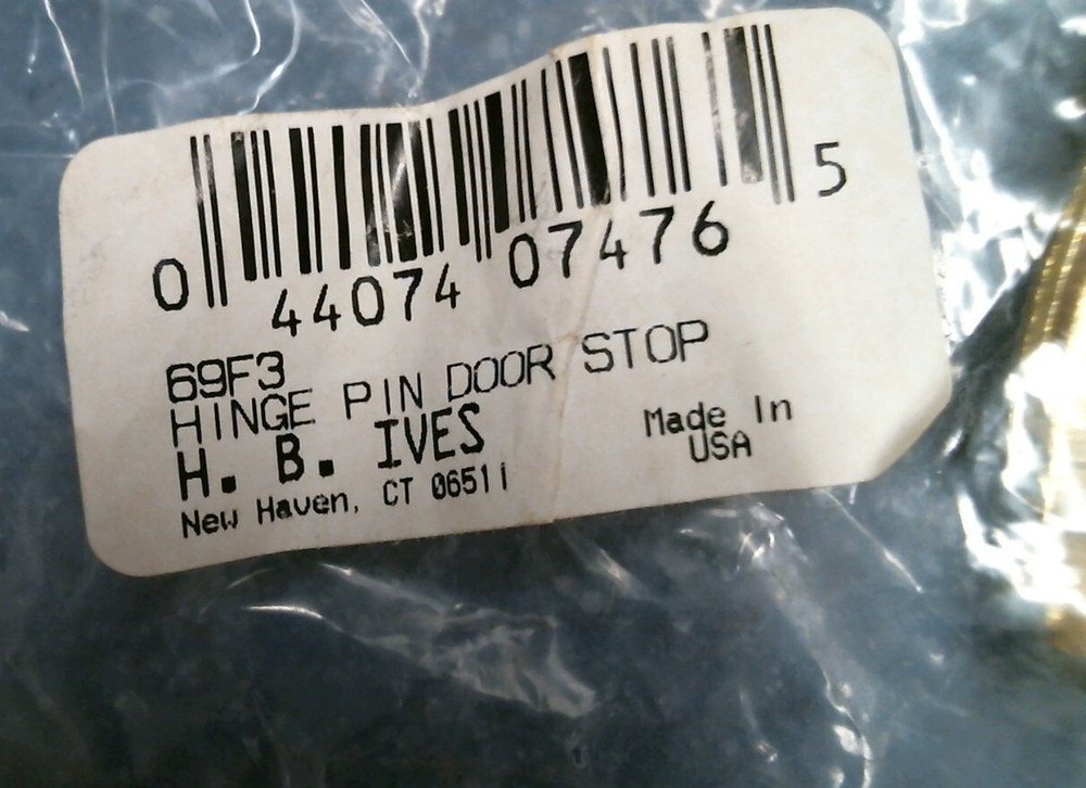 H.B. Ives Hinge Pin Door Stop (69F3) FS