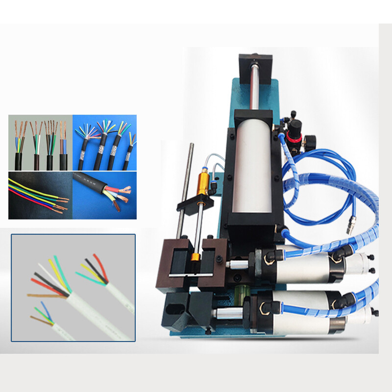 220V Wire Stripper Pneumatic Wire Stripping Machine Copper Cable Peeling Machine