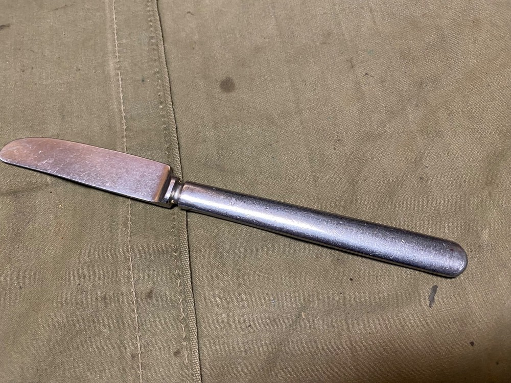 ORIGINAL WWII US ARMY "US" MESS KIT KNIFE UTENSIL