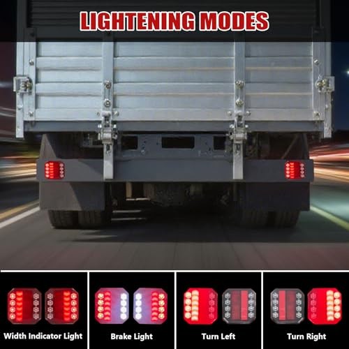 Upgraded Wireless Trailer Lights Magnetic Bluetooth Remote Control Trailer