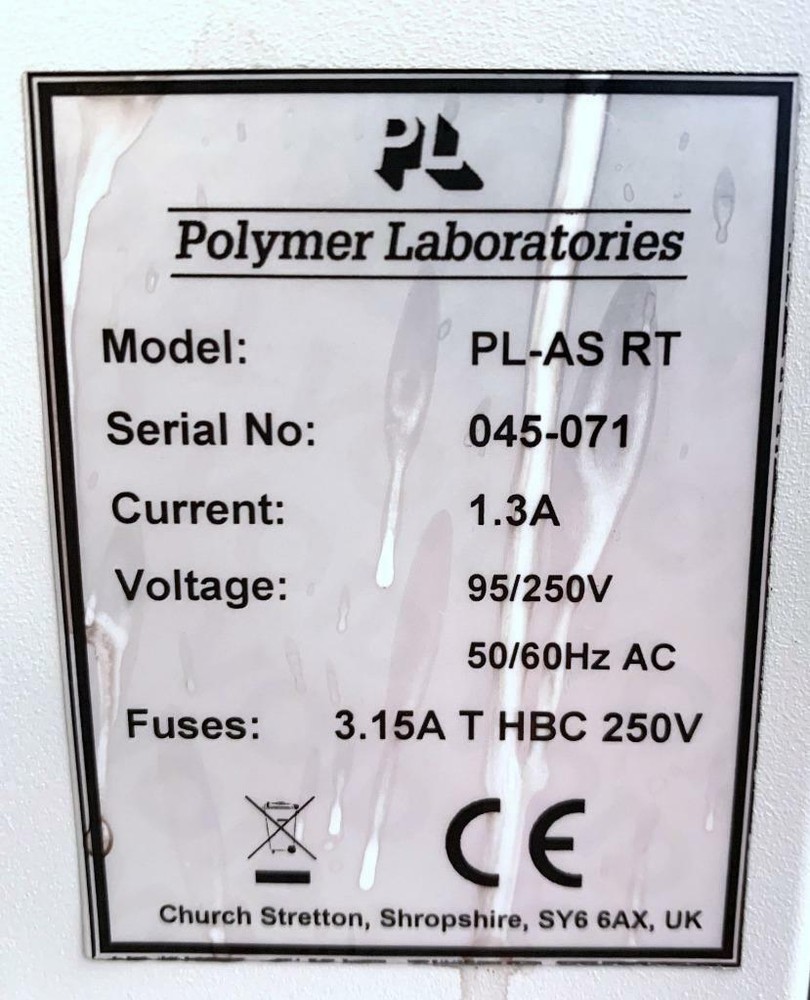 Polymer Laboratories PL-AS RT Robotic Autosampler 95/250 Volts