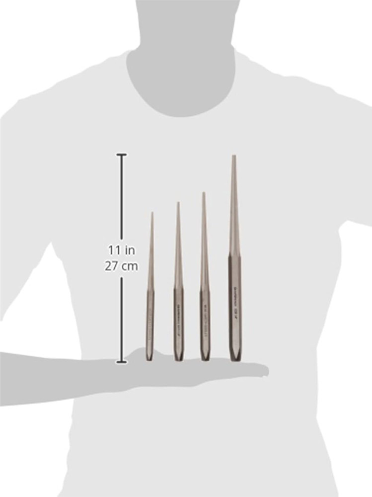 4 Piece Long Taper Punch Set, 82307