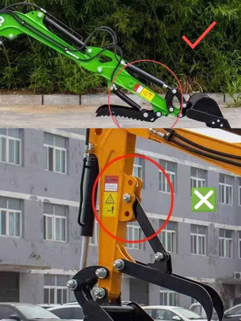 For 1–1.5 Ton Mini Excavators Hydraulic Thumb Clip Clamp Attachment Small Digger