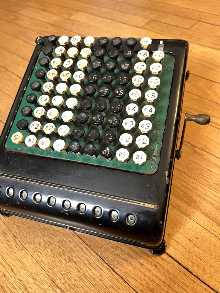 Antique Burroughs Class 5, 10 Column, Key-Driven (Comptometer) Calculator