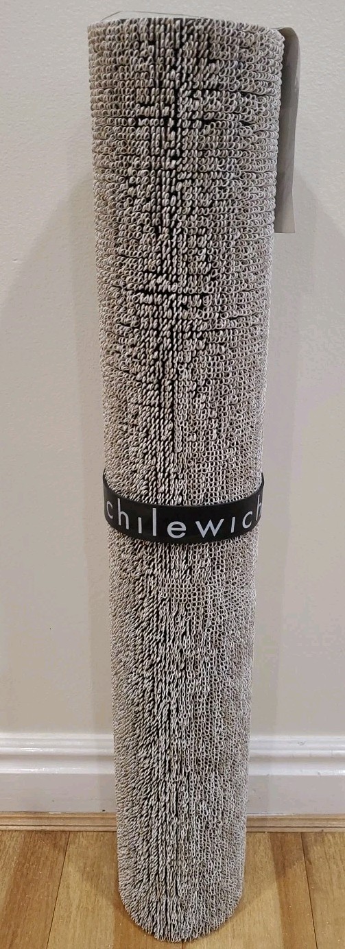 NEW Chilewich Heathered Shag Utility Indoor/Outdoor Mat Rug 2' x 3' Putty Brown