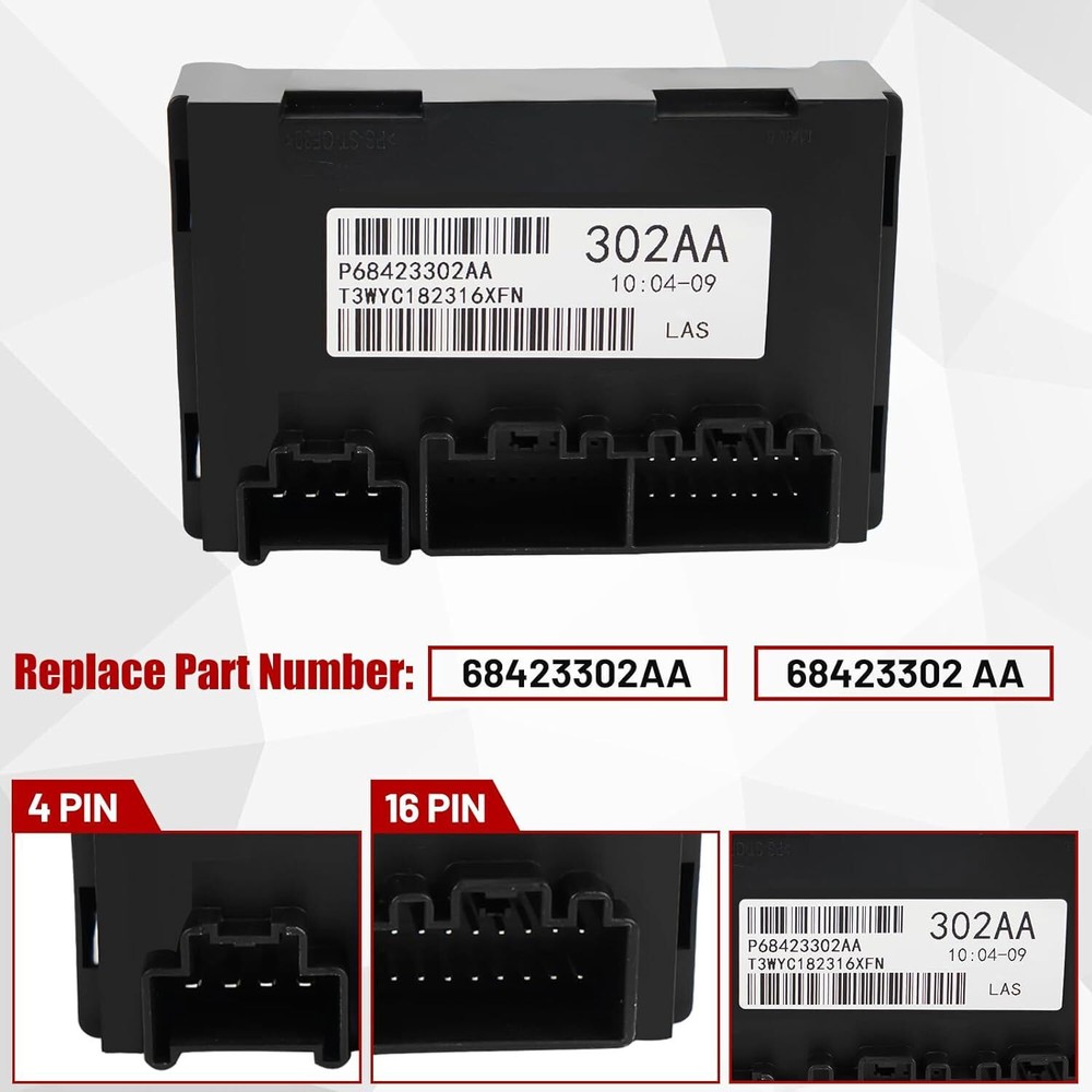 68423302AA Transfer Case Control Module For 2019-20 Jeep Grand Cherokee Durango