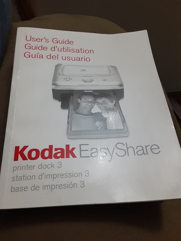 Kodak EasyShare printer dock 3 User's Instruction Guide Manual