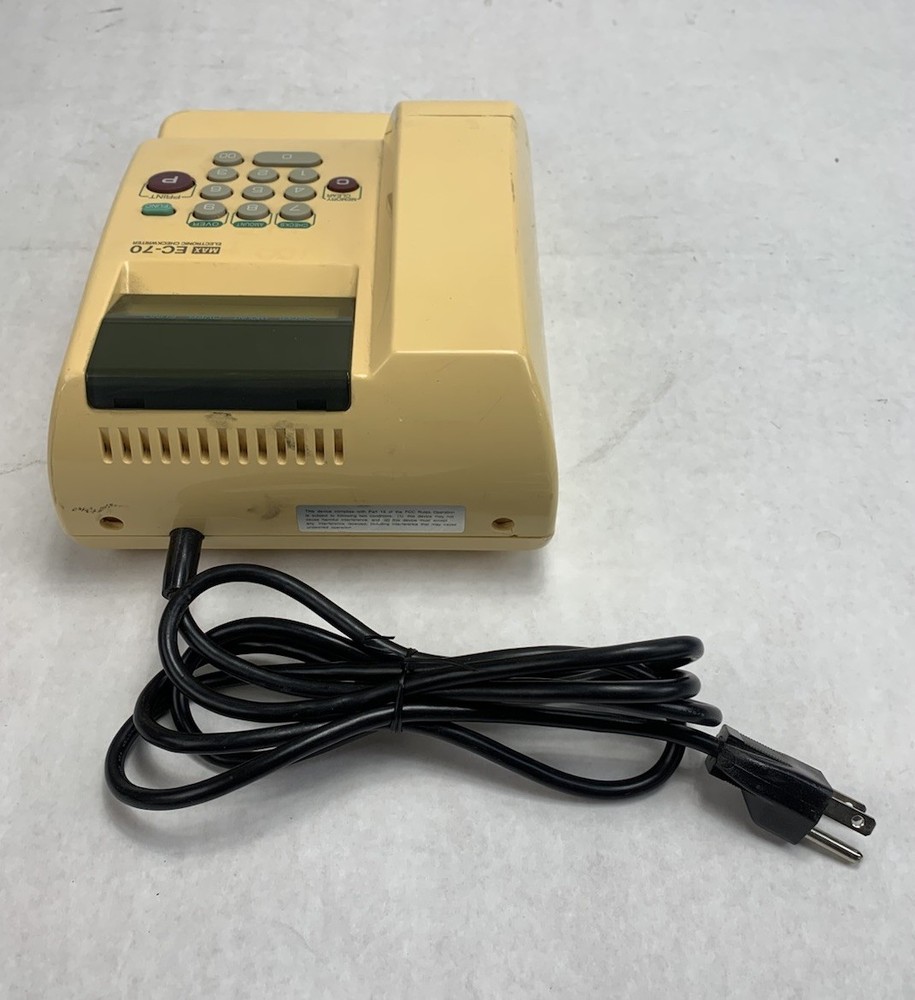 MAX EC-70 Electronic Check Writer - Broken Cover