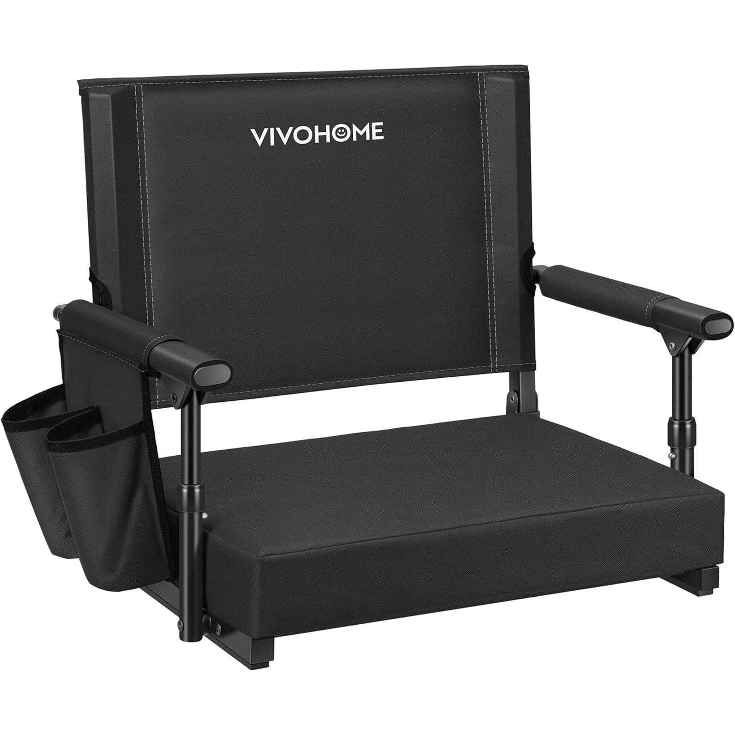 Stadium Seat Portable Folding Padded Stadium Seats for Bleacher Chair Cup Holder