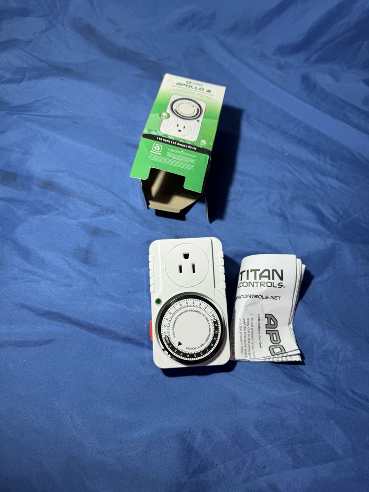 Titan Controls Apollo 6 1-Outlet Mechanical Timer - single outlet analog time