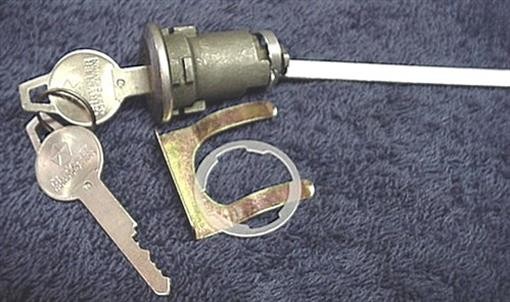 NOS USA Made Trunk Lock With Pentastar Keys Plymouth Barracuda 1964 1965