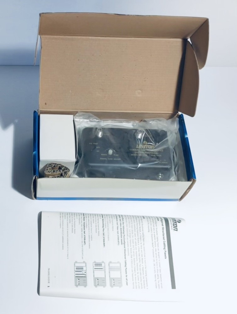 Leviton Structured Media Video Amplifier Module 48210-VA Black New In Box