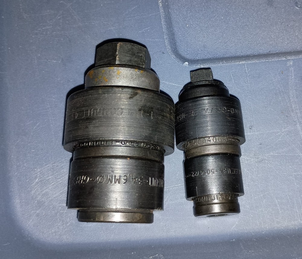 Greenlee 735BB Knockout Punch Set With Leather Case