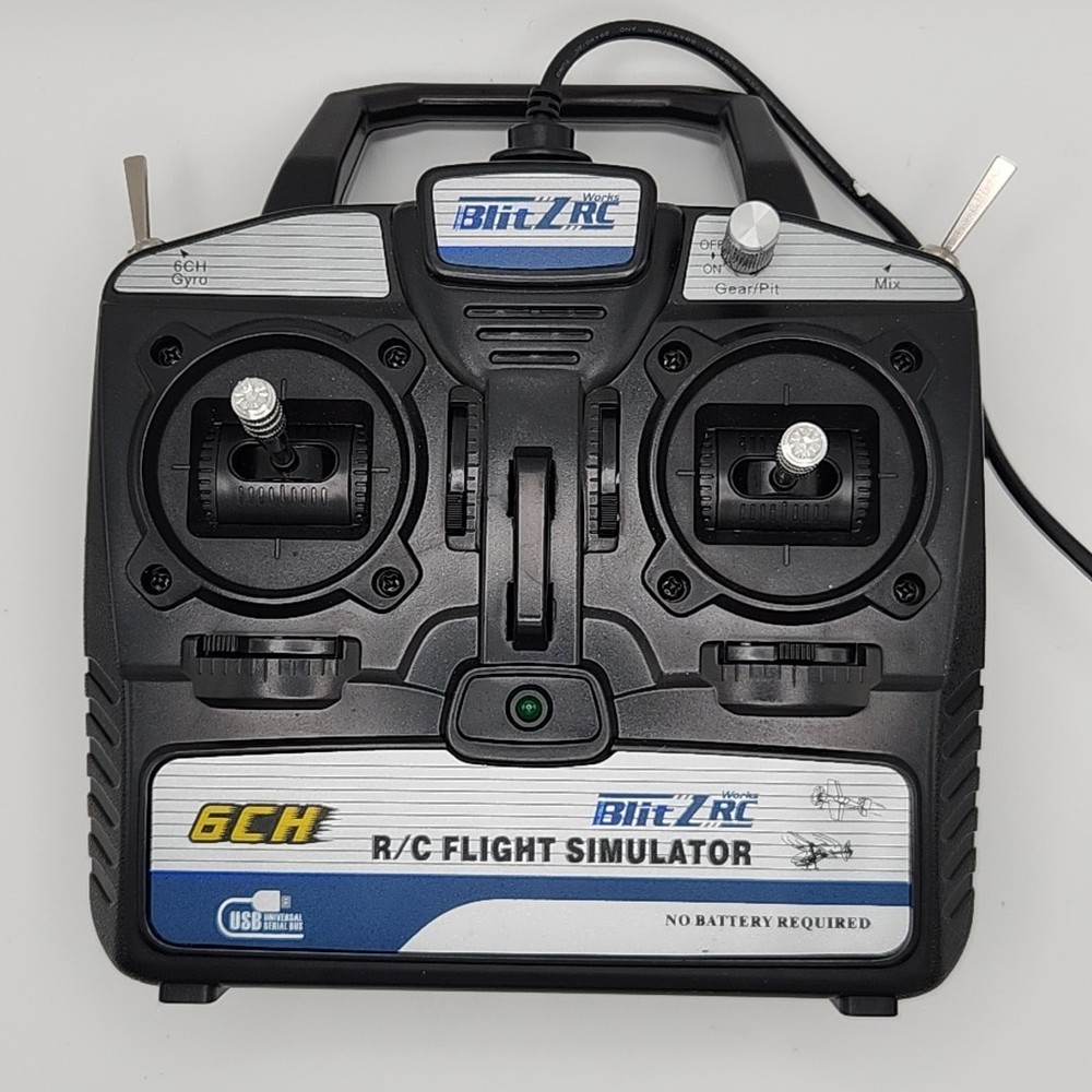 Blitz RC R/C Flight Simulator USB No battery required tested working
