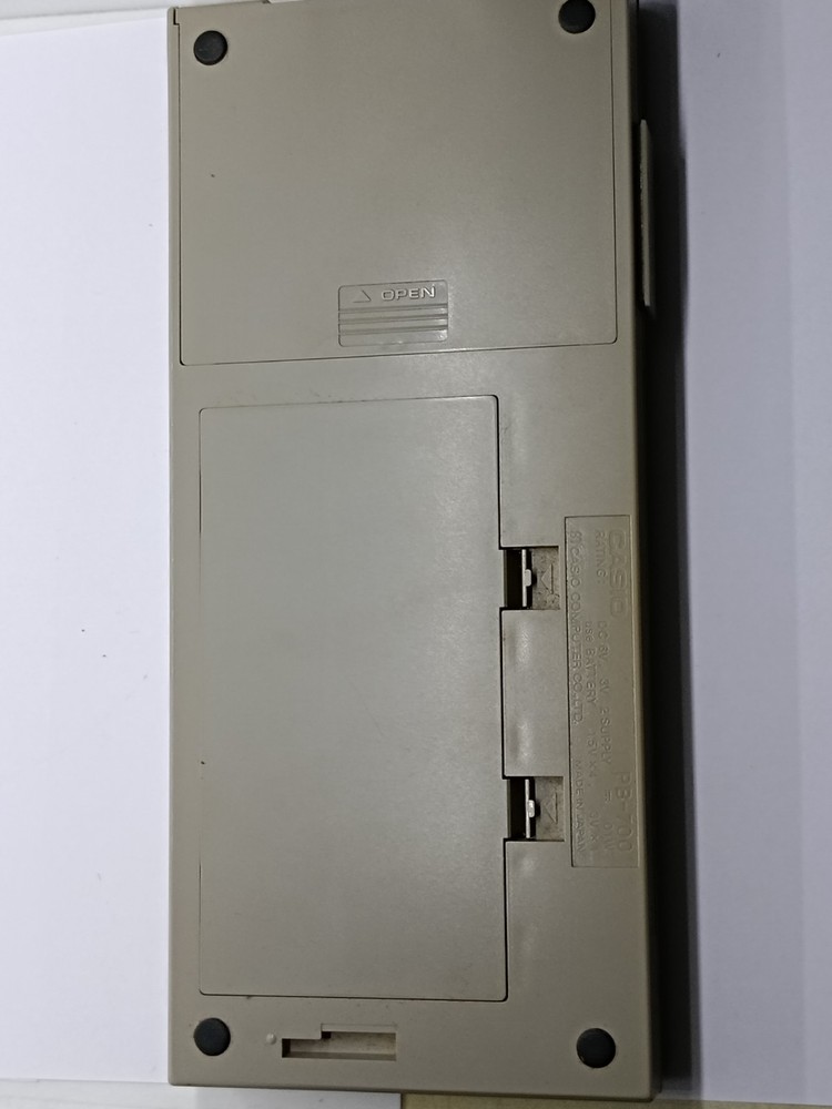 Casio PB-700 Personal Computer w/ case & OR-4 Cards Untested