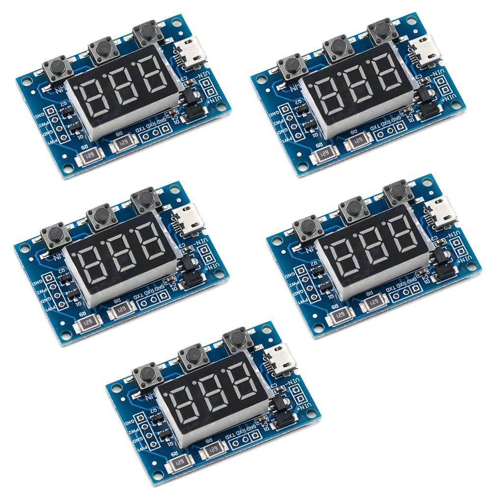 5X Adjustable PWM Pulse Frequency Duty Cycle Square Wave Signal Generator Module