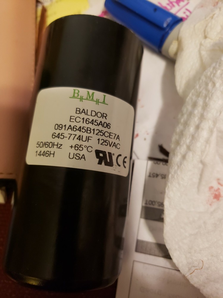 Elvaria frozen yogurt machine start capacitor