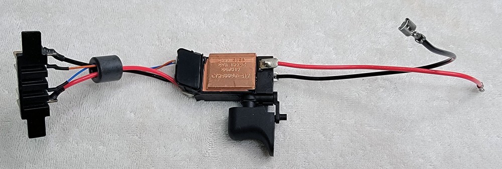 SNAP-ON TOOLS CTRS8850 18V CORDLESS RECIPROCATING SAW TRIGGER SWITCH ASSEMBLY