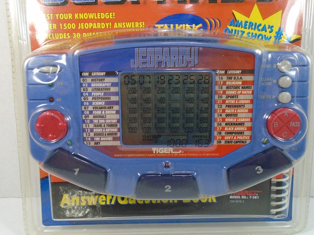 1997 TIGER ELECTRONICS--JEOPARDY! ELECTRONIC GAME (NEW)
