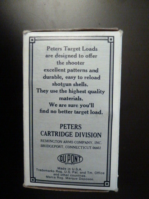 VINTAGE PETERS BLUE MAGIC TARGET LOAD SHOTSHELL BOX
