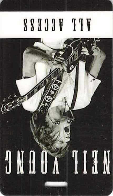 Neil Young Backstage Pass Black All Access Laminate Variant