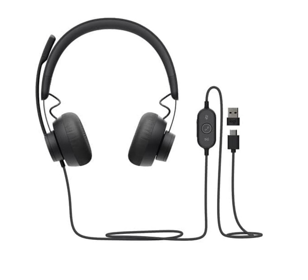 Logitech Zone 750 Wired Noise-Cancelling Headset - Graphite