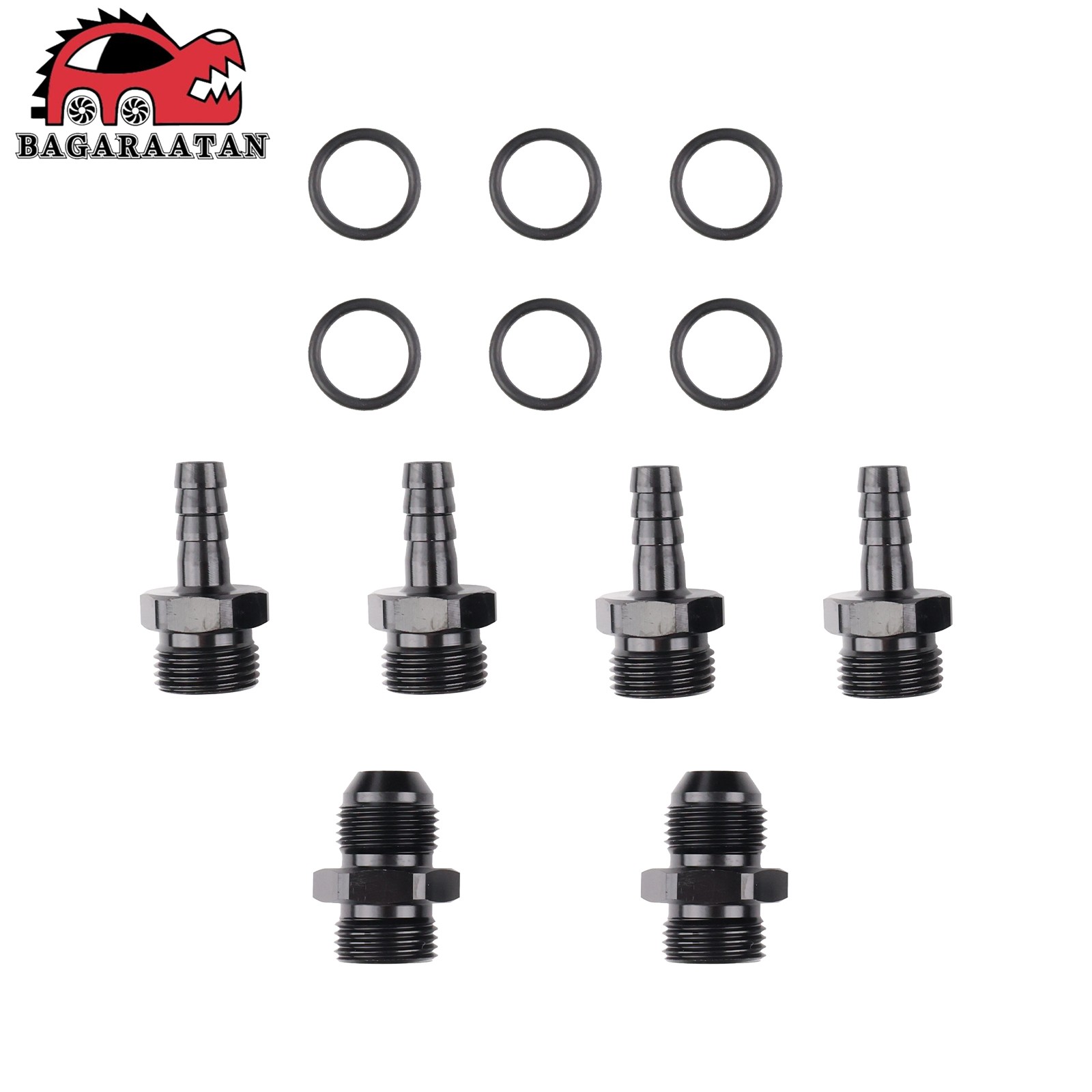 ALUMINUM 2.8L Fuel Surge Tank For Single OR 2.6L Dual 39-40mm Pumps 8AN Ports US